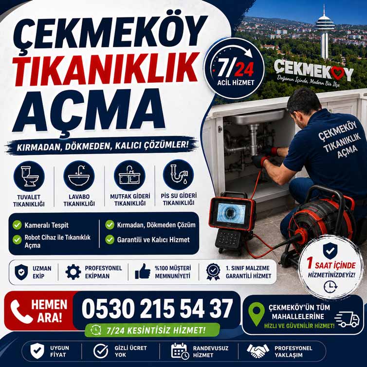 çekmeköy tıkanıklık açma